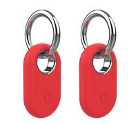 Pour Samsung Galaxy Smarttag 2 Localisateur Tracker Étui Porte-Clés Anti-Rayures Housse De Protection Pour Support De Traqueur D'Étiquette Intelligente.Red-2Pcs.