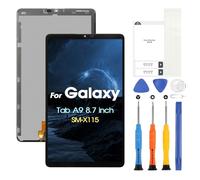 pour Samsung Galaxy Tab A9 LCD Écran, Remplacement de l'écran pour Galaxy Tab A9 SM-X115 8.7 pouces LCD Écran Tactile Digitazer Assemblée complet avec Réparation Kit, Noir (pas pour SM-X110)