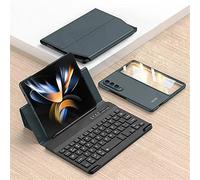 pour Samsung Galaxy Z Fold 3 Clavier sans Fil Bluetooth 5G + Étui en Cuir Détachable Stand Pliable + Étui de Téléphone (Vert)
