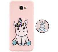 Pour Samsung J4 PLUS Non-Slip TPU amortisseur Case anti-choc Housse de protection avec support réglable 6