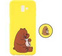 Pour Samsung J6 PLUS Non-Slip TPU amortisseur de chocs Case anti-choc Housse de protection avec support réglable 8