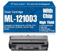 pour Samsung ML-1210 Cartouches de Toner 1010 1020M 1220M 1250 1430 Compatibles Toner ML-1210D3 Grand rendement pour Samsung ML-1210 ML-1010 ML-1020M ML-1220M ML-1250 ML-1430,ML 1210D3 -1PC