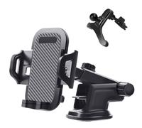 pour Samsung Prise d'air Universelle Support Voiture Barre D'extension Rotation À 360 ° Ventouse Silicone Téléphone Berceau Téléphone Support Telephone Voiture(Two-in-One)