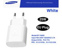 pour Samsung Usb C Chargeur Charge Rapide 25w Cargador Tipo C Galaxy S25 A16 A06 5g A26 A05 A05s A24 A54 A34 A23 A73 Ep-Ta800 25w