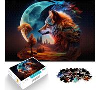 pour s'amuser en Famille Beau Loup Puzzles pour Adultes de 1000 pièces 38x52cm Interaction Parent-Enfant Convient aux 14 Ans et Plus