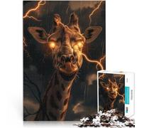 pour s'amuser en Famille Fantaisie d'éclairage de Girafe Puzzles pour Adultes de 2000 pièces 70x100cm Œuvre d'art Convient aux 14 Ans et Plus