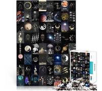pour s'amuser en Famille Mosaïque d'astronomie Puzzles 1000 pièces pour Adolescents 38x52cm Cadeaux d'anniversaire Convient aux 14 Ans et Plus