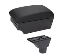 Pour Sandero Pour Stepway Pour Logan Accoudoir Central Avec Port USB Accoudoirs Central Console(C-Black black line)