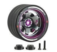 Pour Sanwa MT4 MT5 M12 M17 Pour Futaba 4px 7px 10px Pour Flysky NB4 KO EX Next Wfly X9 Volant Pour Télécommande RC Jouets Crawlers Rc(Purple,B)