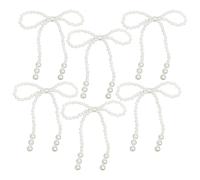 pour Sapin De Noël | 6 Pièces Strass Étincelant,Fausse Perle Noeud Ornements De Sapin De Noël | pour Décoration De La Maison Salon Chambre Mur Cheminée Guirlande Fête Mariage Anniversaire