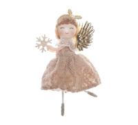 pour sapin de Noël, ornements d'ange, décoration d'arbre de fées scintillant, fournitures de décoration pour fêtes, centres de table de Noël, petite