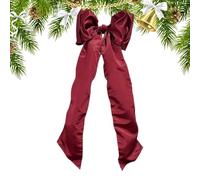 Pour Sapin De Noël Ornements Rouges Décorations Maison | Grand Ruban De Noël Pour De Sapin Pour Mur Cheminée Chambre Extérieur Porche Terrasse Bureau École Appartement Hôtel