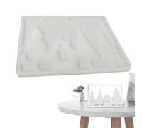 pour sapin de Noël pour résine | moule ciment pour décoration de la maison | Silicone pour enseignes lumineuses en plâtre pour les artisans étudiants créatifs artistes adultes garçons décorateurs