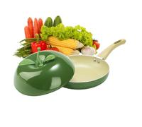 Pour sauces avec couvercle | Pour sauces et sauces aux fruits, mijoteuse avec couvercle, pour cuisinière à induction, plaques de cuisson, mijoter, rôtir, spaghetti, soupe