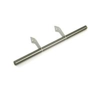 Pour Scania Pour Tamiya Pour Volvo Pour MAN Pour Actros 770S R620 3363 FH16 TGX LESU 1/14 Pare-chocs Arrière En Métal Pour Camion Remorque Benne Pare-chocs RC(Silver)