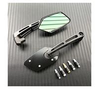 Pour Scooter E-Bike Noir Carbone Bleu Rouge Or Argent Moto Rétroviseur Rotatif HD Vision Rétroviseurs Latéraux 8mm 10mm(6)