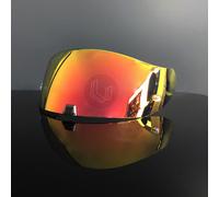 Pour Scorpion Kdf-16-1 Exo-R1 Air Casque Carbone Visière Bouclier Lentille Anti-Uv Pour Scorpion Exo-R520 Exo-1400 Intégrale Casque Lentille - Type Gold Red
