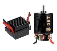 Pour Scx10 90046 Pour Traxxas Pour Trx4 D90 Pour Hsp Pour Tamiya Pour Hpi 1/10 320 A Variateur Électronique Vitesse ESC À Balais Moteur 540 Voiture RC RC Crawlers Pièces(35T)