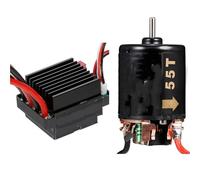 Pour Scx10 90046 Pour Traxxas Pour Trx4 D90 Pour Hsp Pour Tamiya Pour Hpi 1/10 320 A Variateur Électronique Vitesse ESC À Balais Moteur 540 Voiture RC RC Crawlers Pièces(55T)