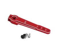 Pour SCX10 Aluminium 25T Rallonge Servo De Direction Palmarteau M3 3 Trous Voiture RC Pour Avion Pour Bras Oscillant Pièces PièCes Rc(Red)