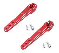 Pour SCX10 Bras Servo Direction Allongé Aluminium 1,5'' 1,75'' 2,0 Pouces 25T Fixation M3 À 3 Trous Voitures Avions RC Accessoires Modèles RC(Red,2pcs)