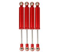 Pour SCX10 II RBX10 Pour Wraith Pour TRX4 Pour Redcat Pour Axial Chenille Type 1/10 70 80 90 100 110mm 4 Pièces Intégrées Amortisseur À Ressort Amortisseurs Modèles(Red,110mm)