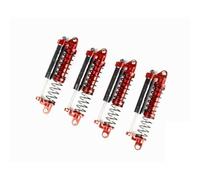 Pour Scx10 Pour Trx-4 Pour Trx-6 1/10 L93 Mm Amortisseur Double Pression NéGative D'Huile RéGlable MéTal Rc Voiture Sur Pour Circuit Pièces Amortisseurs RC(Red,4PCS)