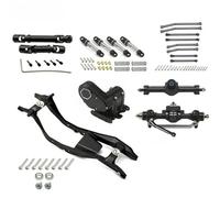 pour SCX30 RC Voiture Alliage D'aluminium Sept Pièces Arbre D'entraînement Amortisseur Levier Boîte Vitesses Avant Arrière Essieu Cadre Ensemble Mise À Niveau RC Jouets Réparations