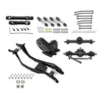 pour SCX30 RC Voiture Ensemble Sept Pièces en Alliage D'aluminium Amortisseur d'arbre Transmission Levier Boîte Vitesses Cadre D'essieu Avant Arrière Accessoires Rc