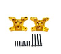 pour SCY 1/16 16101 16102 16103 16106 16201PRO Fixations Métalliques Améliorées pour Voiture RC, Supports D'amortisseurs Avant Et Arrière Pièces De Rechange Accessoires Jouets RC(Yellow)