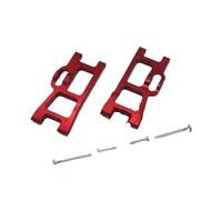 Pour SCY 16101 16102 16103 16104 16106 16201 Pour JJRC C8805 Q130 1/16 RC Métal Mise À Niveau Bras D'ourlet Arrière Pièces Télécommande Voiture RC Pièces Rechange(Red)