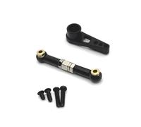 Pour SCY 16101 16102 16103 16104 16201 1/16 Bras De Servo 25T Palonnier Biellette De Direction En Métal Voiture RC Pièces Et Accessoires De Mise À Niveau Composants(Black)
