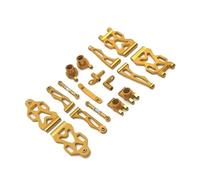 Pour SCY Pour JJRC 16101 16102 16103 16104 16106 16201 1/16 Métal Pour Bras Oscillant Coupelle De Direction Bielle Ensemble Pièces De Voiture Rc Remplacement Utilisation RC Coupelle Direction(Yellow)