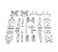 Pour SCY Pour JJRC 16101 16102 16103 16104 16106 16201 1/16 Voiture RC Kit De Pièces D'amélioration Et De Vulnérabilité En Métal Pièces Rechange(Silver)
