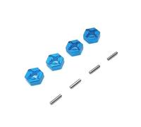 Pour SCY Pour MJX 1/14 1/16 Pièces Accessoires Mise À Niveau Véhicules Tout Pour Terrain À Chenilles RC Joint Hexagonal Métal 12 Mm Voiture Camion Mise À Niveau RC Pièces De Voiture(Blue)