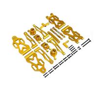 pour SCY RC Car 16101 16102Pro 16103 Mise À Niveau Pièces Métalliques Accessoires Bras De Suspension Siège De Roue Ensemble De Coupelles De Direction Pièces Modifiées Accessoires RC(Yellow)