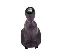 Pour Seat Leon 1M1 2002-2006 Pommeau De Levier Remplacement ABS/Cuir PU | 5 vitesses/6 vitesses,Manuel,Ajustement Style OE,Spécification Usine,Ajustement Direct(6 speed Black)