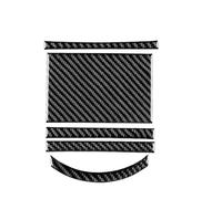 Pour Seat Pour Ibiza 2003-2008 Autocollant Fibre Carbone Souple Garniture Panneau Console Centrale Boîte Vitesses Manuelle Conduite Garniture Console Centrale(Black Carbon)