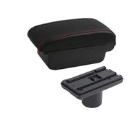 Pour Seat Pour Ibiza 6j 6L 2010-2019 Accoudoir De Voiture Boîte De Rangement Pour Accessoires De Voiture Boîte Accoudoir Voiture(A1 red line No USB)