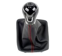 pour Seat pour Leon III 3 MK3 5F 2012-2016 2017 Boîte De Vitesses Manuelle De Voiture 5/6 Vitesses Pommeau Levier Vitesse Poignée avec Botte en Cuir PU Levier Vitesses Handball