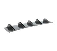 pour Seat pour Leon pour Cupra MK3 5F Arrière Shark Châssis Aileron Style Diffuseur Lèvre Courbé Double Couche 10 Ailettes Lèvre Pare-Chocs Arrière GFVFGNLNNA(Carbon Look)