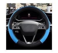 pour Seat pour Tarraco Couverture Volant Voiture Antidérapante en Cuir PU Accessoires Auto Protecteur Volant Decoration Interieur(Bleu)
