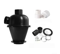 Pour séparateur de poussière cyclonique 50 mm intérieur pour aspirateur | Diamètre intérieur de 50 mm, extérieur de 55 mm, s'adapte aux tuyaux standard, pour une construction ABS robuste