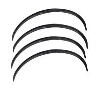 Pour Série 1 3 4 5 7 X1 X3 X4 X5 X6 Universel Voiture Fender Flare Roue Sourcil Bande Anti-rayures Lèvre Autocollants Garniture RESPUNEKBAH(4pcs BLACK)