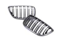 pour Série 2 F22 F23 F87 M235i M240i Grilles Calandre Fibre Carbone Grille Noire Brillante Simple Double Lamelle Grilles Calandre Avant