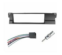 pour Série 3 E46 1998-2005, Façade D'autoradio Simple DIN, DVD, Stéréo, Garniture De Tableau Bord(Fascia with Wiring)