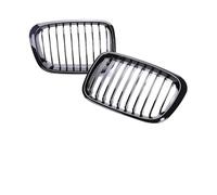 pour Série 3 E46 Grill 1998-2001 2 4 Portes 318i 320i 325i 330i Voiture Avant Rein Noir Brillant Calandre Course Grille Chocs Avant(4 Single Gloss Black)
