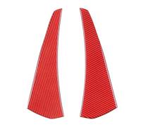 Pour Série 3 E90 2005-2012 Autocollant Décoratif Pour Grille D'aération Arrière De Voiture Accessoires Intérieurs RESPUNEKBAH(Red carbon fibe)