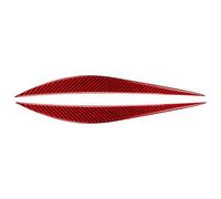Pour Série 3 F30 320i 325i 2013 2014 2015 Voiture Phare Sourcils Paupières Garniture Couverture Décoration Autocollants Couvercle Phare Voiture(Red)