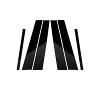 Pour Série 7 F01 F02 2009-2015 Garniture De Montant De Vitre De Porte Autocollant Extérieur RESPUNEKBAH(Black)